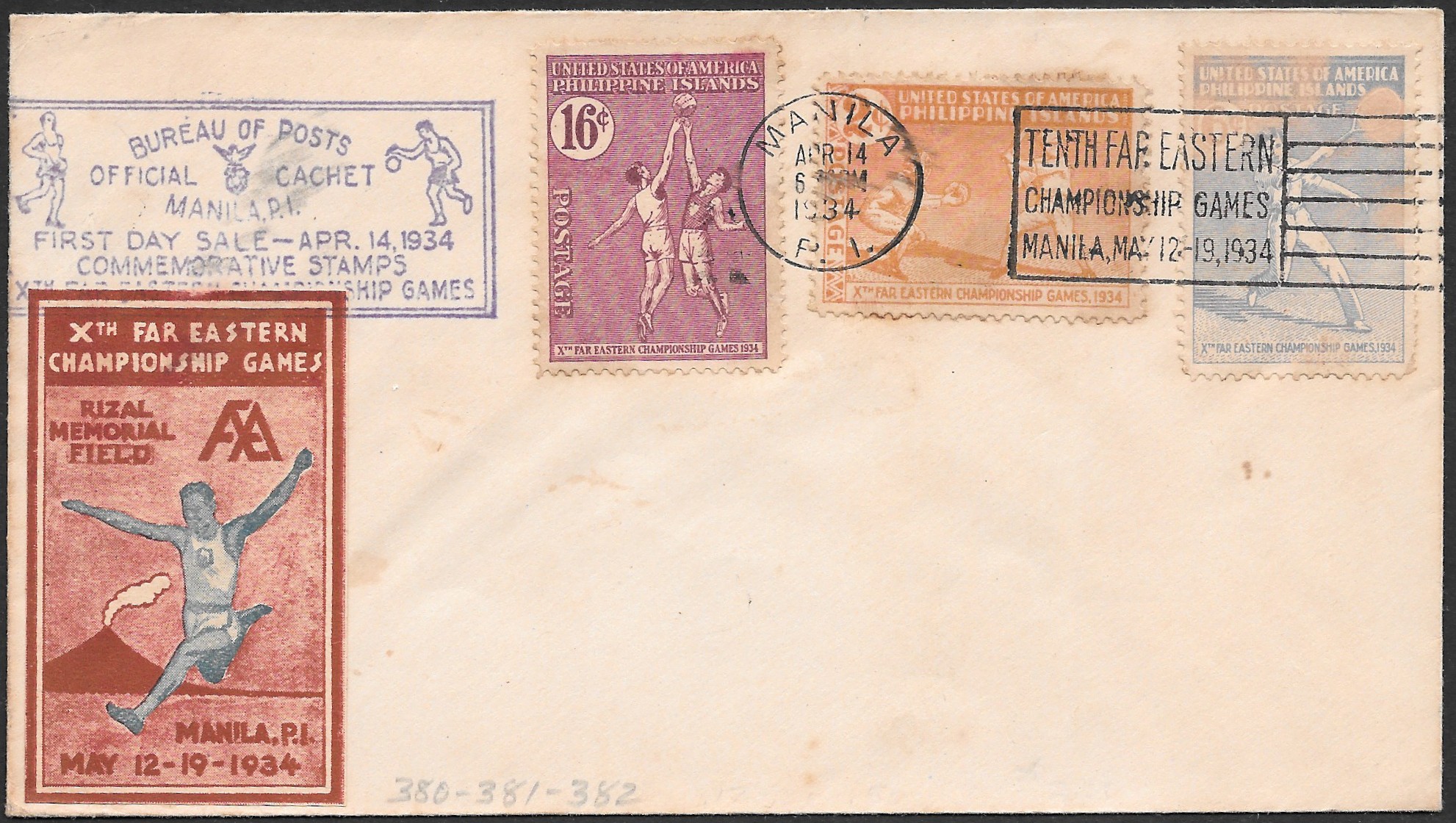 Philippines 1934 Cachet 